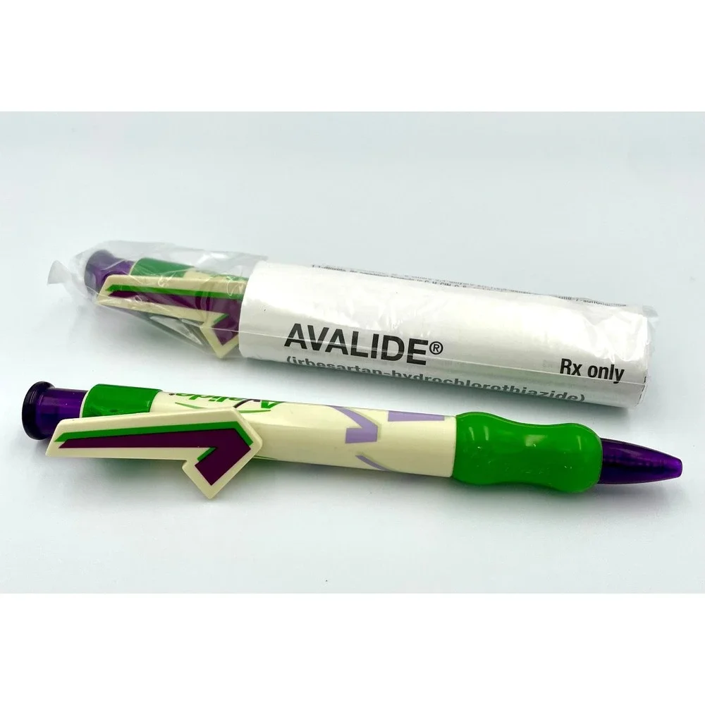 Avalide Drug Rep Promo Pen Checkmark Clip Pharma Advertising NEW Sealed